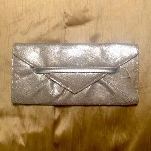 Victoria’s Secret silver sequin clutch purse  NEW